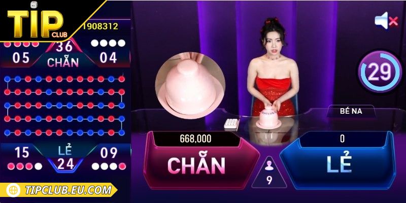 Công thức đánh xóc đĩa trên điện thoại Tipclub theo chu kỳ